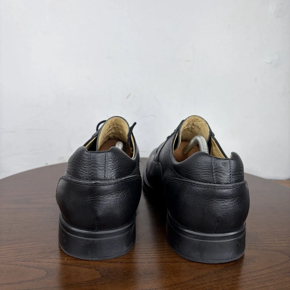 Studio Belvedere Bay Bridge Oxford Shoes Men's 13 EEE Black Pebble Leather Derby
